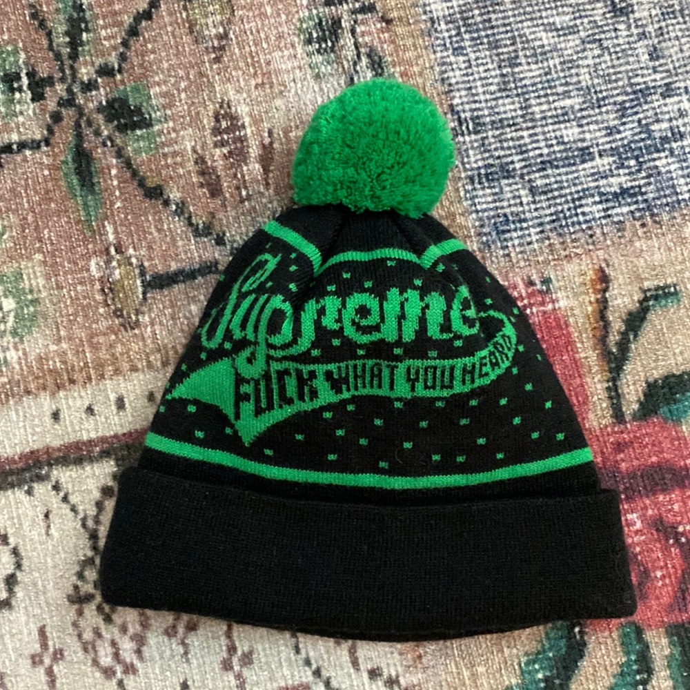 Supreme ™️ F*ck What You Heard Knit Beanie